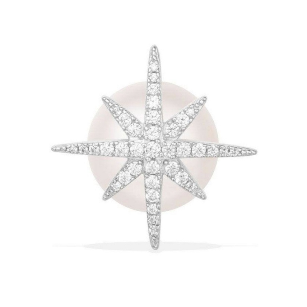 APM Monaco Meteorites Stud Earrings with Pearl